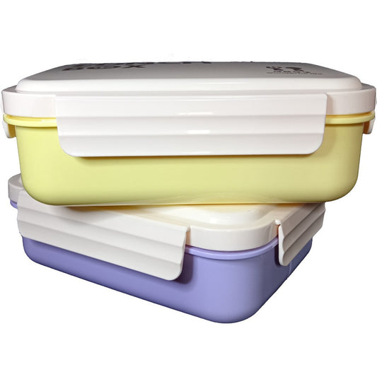 2 Lunch Box Contenedores Alimentos 4 Divisiones De Plástico