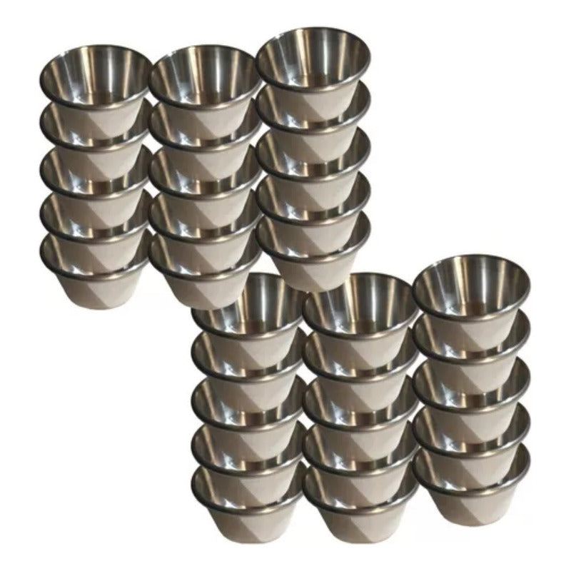 30 Flaneras Moldes Para Pastelito De Aluminio De Repostería