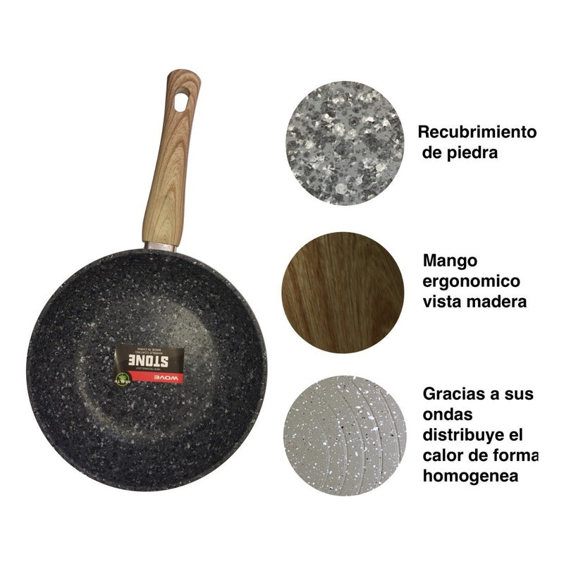 Sartén Para Parrilla De Inducción Antiadherente Stone 23cm