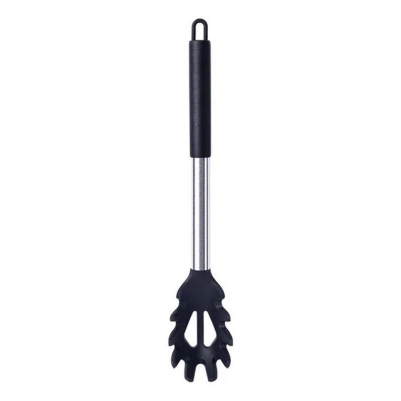 Cucharon Para Servir Pasta Acero Inoxidable Silicón Cocina