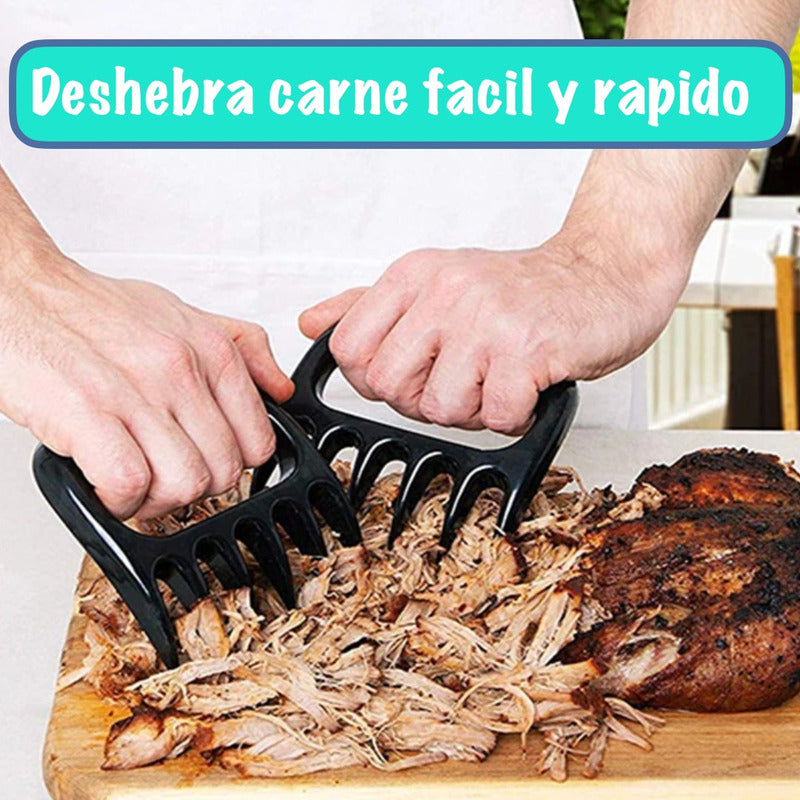 2 Garras Tenedor Para Deshebrar Separar Dividir Carne Cocina