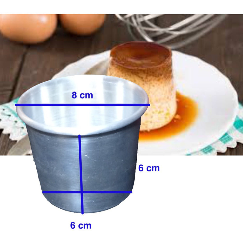 10 Flaneras Altas O Moldes Para Pastelito De Aluminio