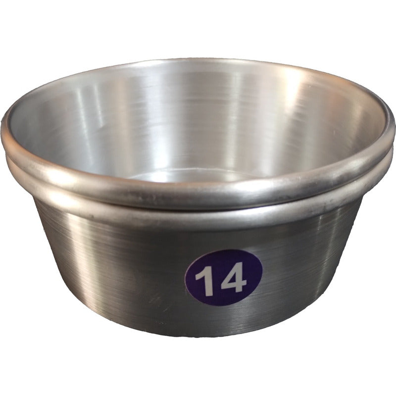 2 Moldes Para Hornear Pan, Pastel  Repostería Aluminio 14cm