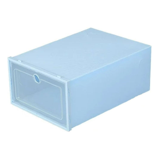 10 Cajas Organizadoras Apilables Para Zapatos De 24x33x14 Cm