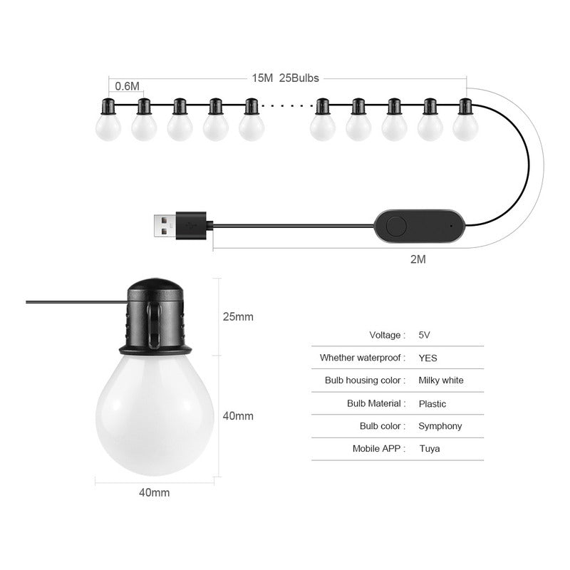 Series De 20 Focos Led Inteligentes