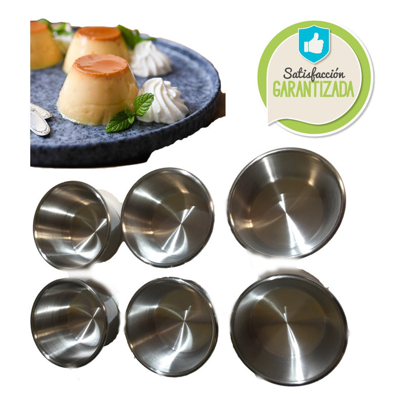 6 Flaneras O Moldes Para Pastelito De Aluminio De Repostería